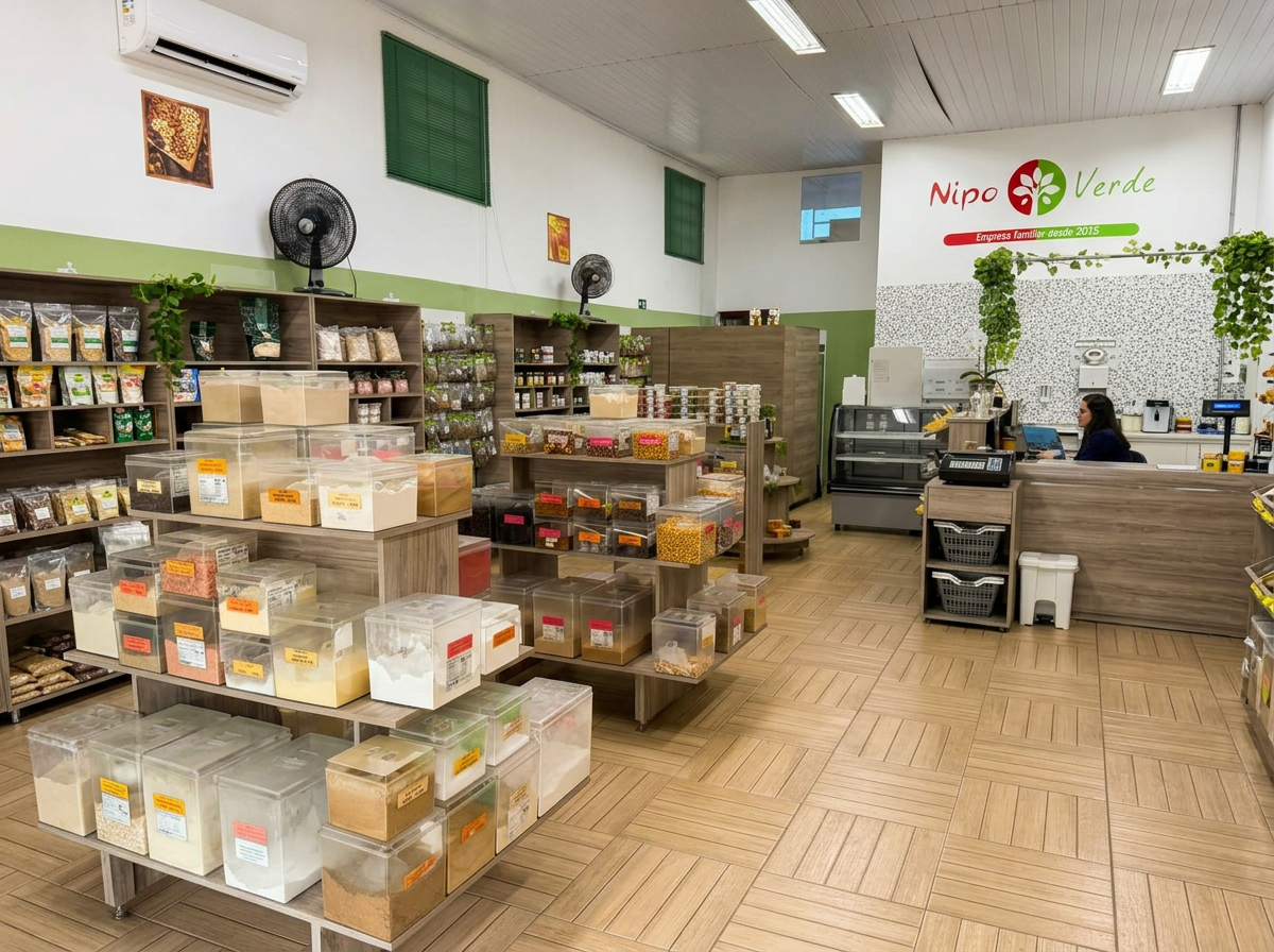 Interior da loja Nipoverde