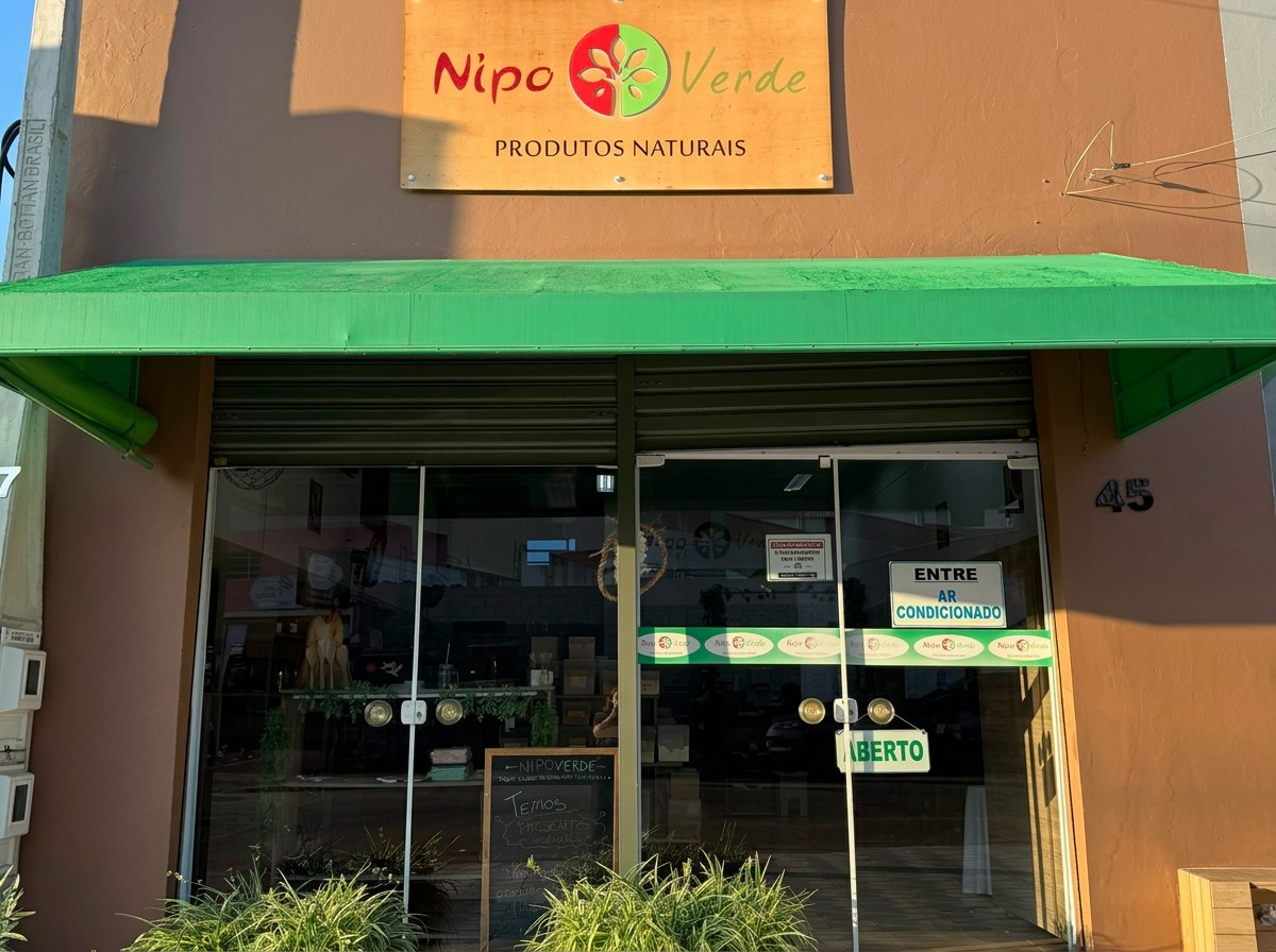 Fachada da loja Nipoverde