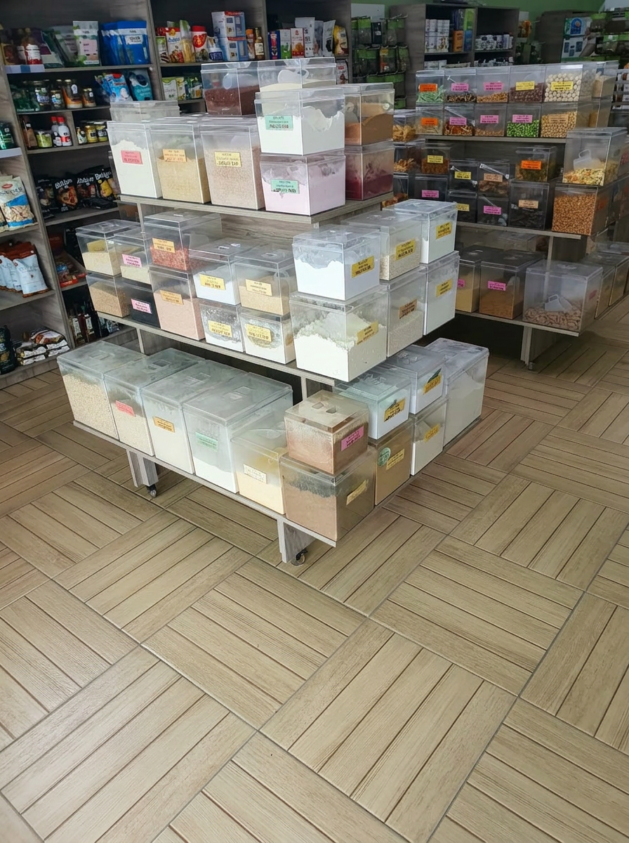 Farinhas e grãos a granel
