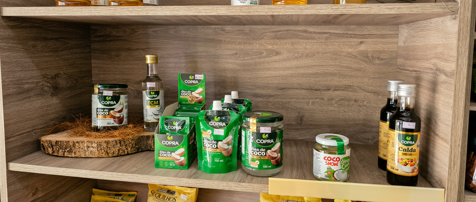 Óleos e produtos de coco COPRA